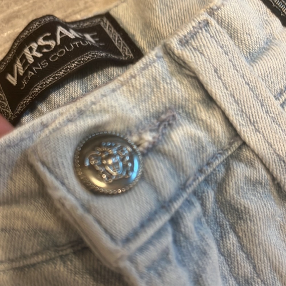 Vintage Versace Women’s Jeans Size: 27 Made in Italy Color: Light Blue